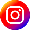 The image is the logo of instagram, featuring a viewer outline with a rainbow gradient background, symbolizing the photo and video sharing social media platform.