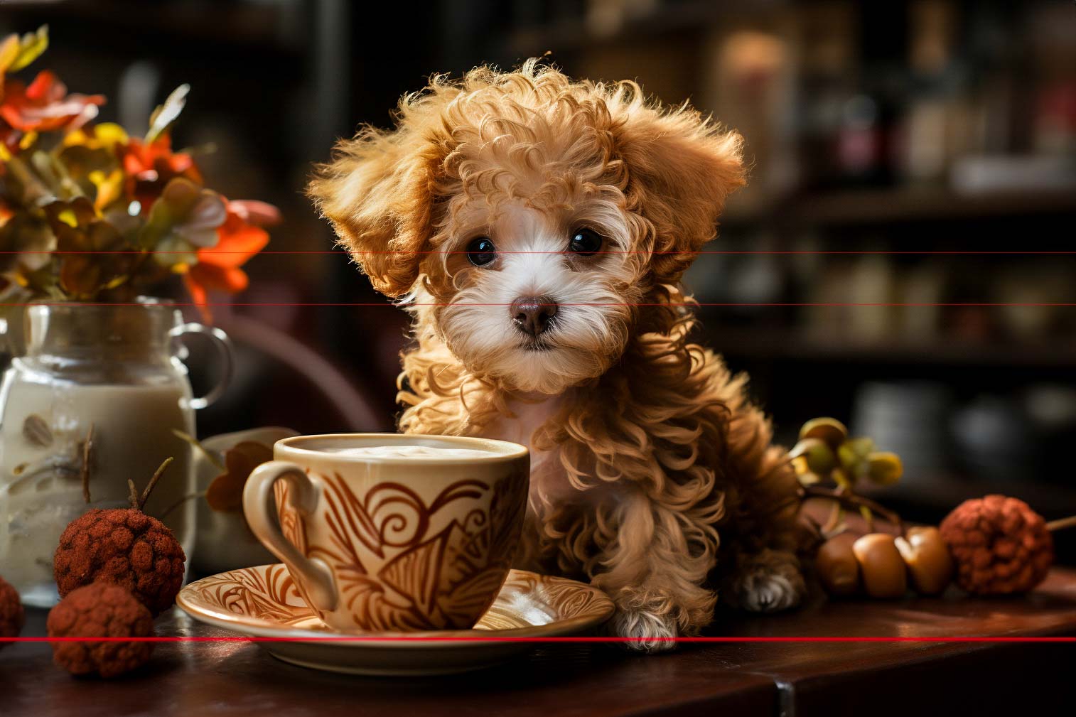 Cafe-Au-Lait Poodle Puppy
