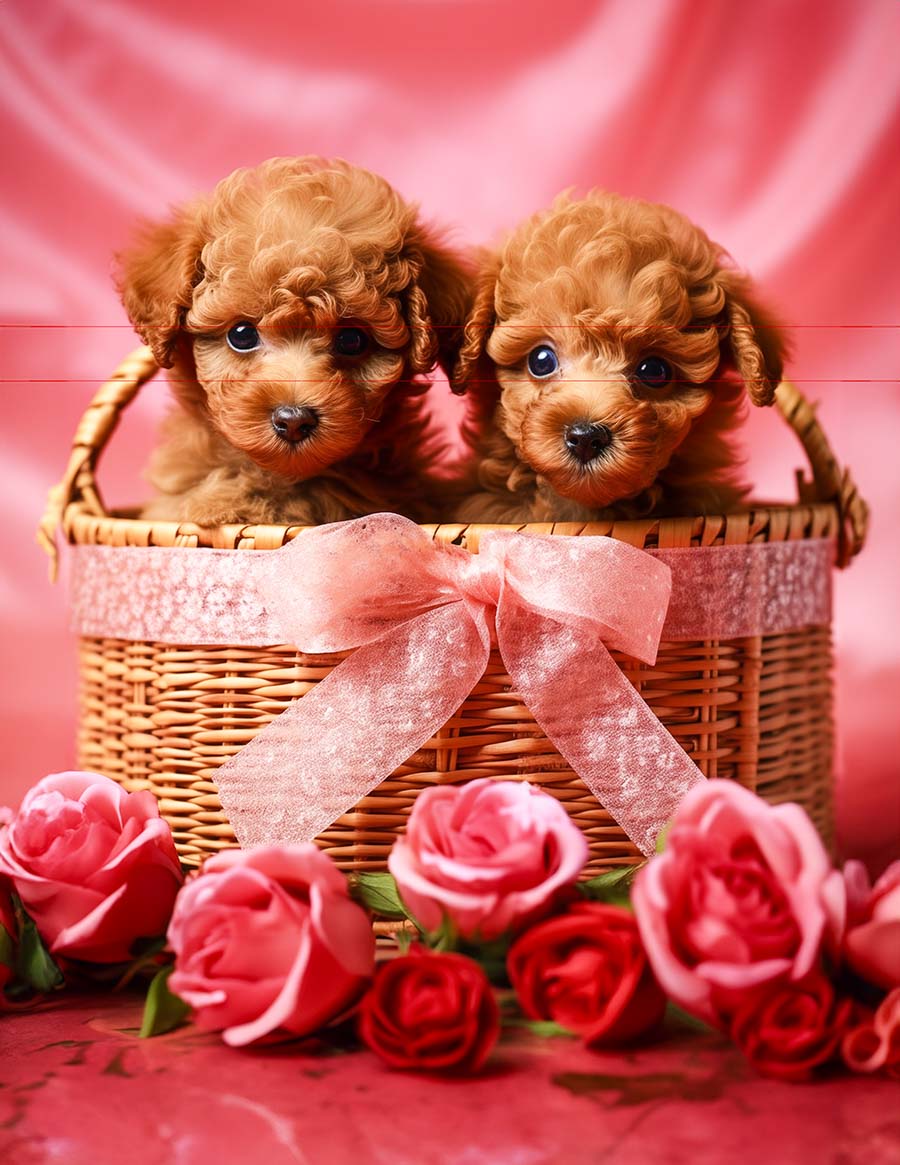 Toy Poodle Valentines