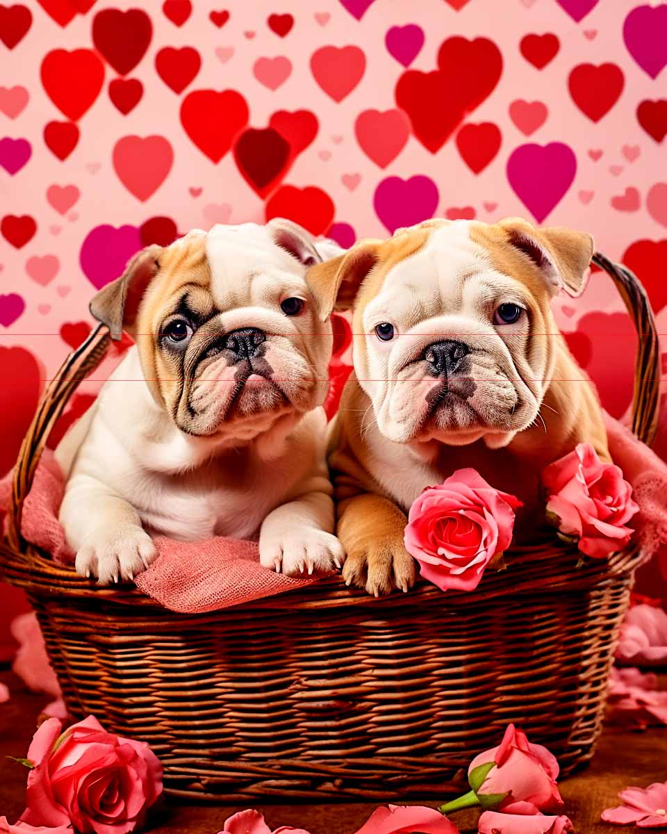English Bulldog Valentines